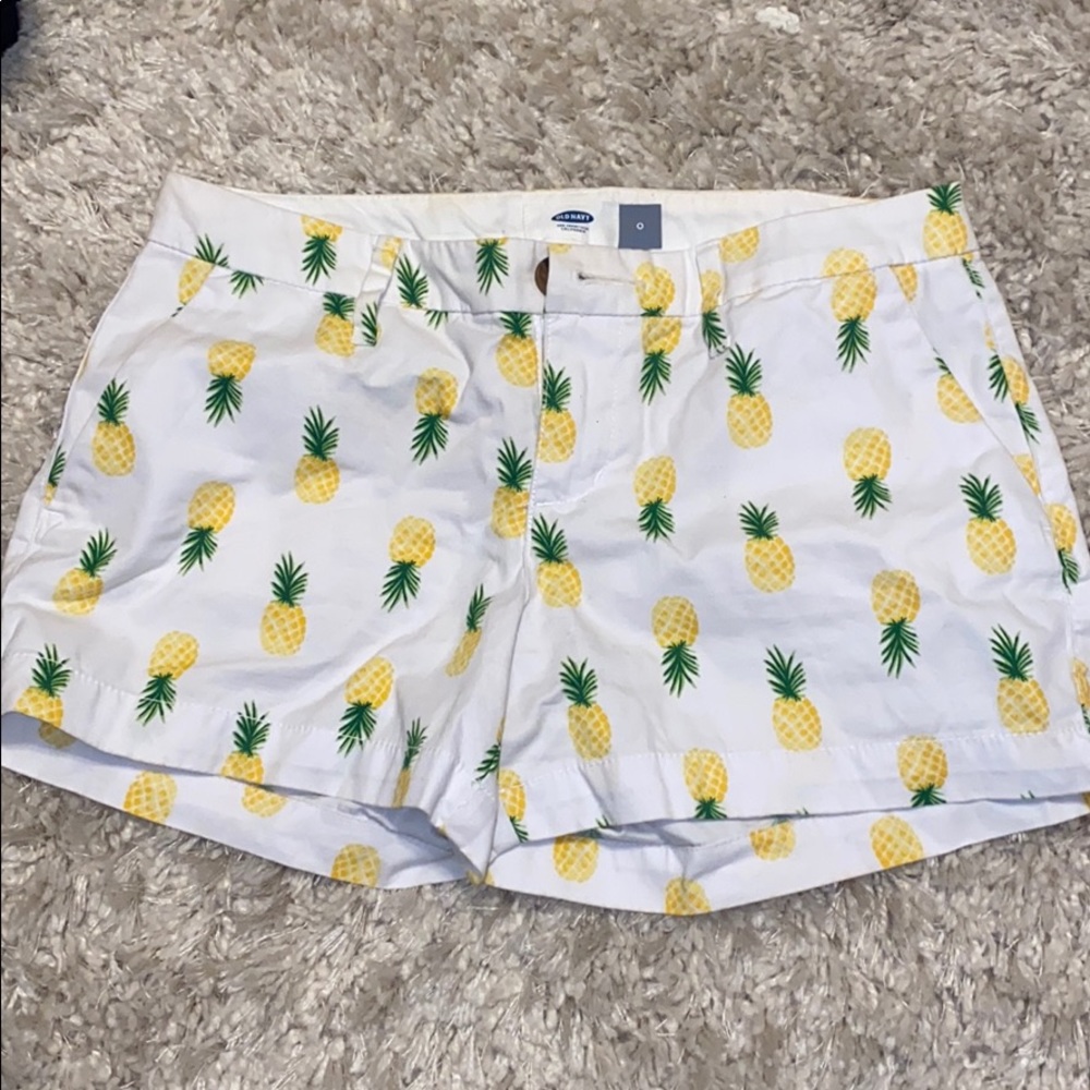 Pineapple print shorts
